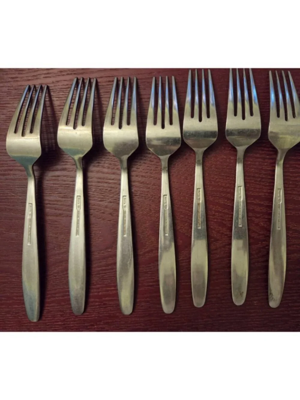 Easterling Rhineland Stainless Flatware Dinner Forks Set 7